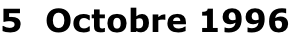 5  Octobre 1996