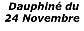 Dauphiné du  24 Novembre 2014