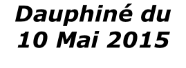 Dauphiné du  10 Mai 2015
