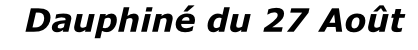 Dauphiné du 27 Août